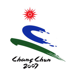 <div>
<p>Combining the movements of a ski jumper and a short-track speed skater, the emblem of the 2007 Asian Winter Games consists of two Chinese calligraphy strokes.<br /><br />The blue C-shaped stroke calls to mind the first letter of Changchun and represents the city's characteristic as the "city of ice and snow" and "city of science and technology".<br /><br />The bottom green stroke symbolizes peace ("friendship first, competition second") and represents the city's characteristic as the "city of spring beyond the Great Wall" and "city of the forest".<br /><br />The emblem presents an image of "change with each passing day" and "the hawk takes to the vast sky."</p>
</div>
<div>&nbsp;</div>