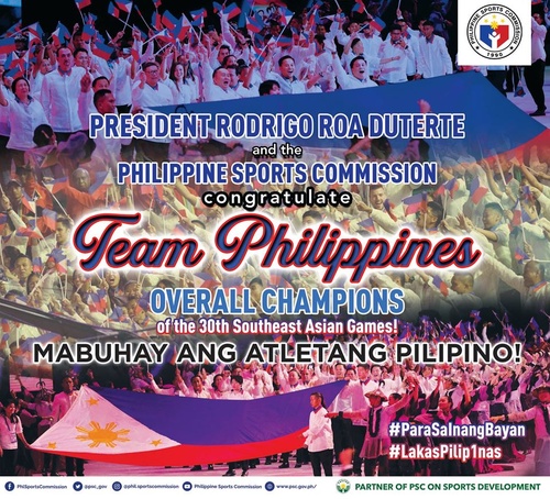 Philippines "win as one" as SEA Games hosts