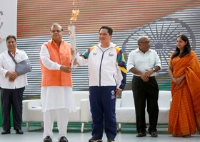 Jakarta - Palembang 2018 | New Delhi, India - 18th Asian Games Torch Relay 2018