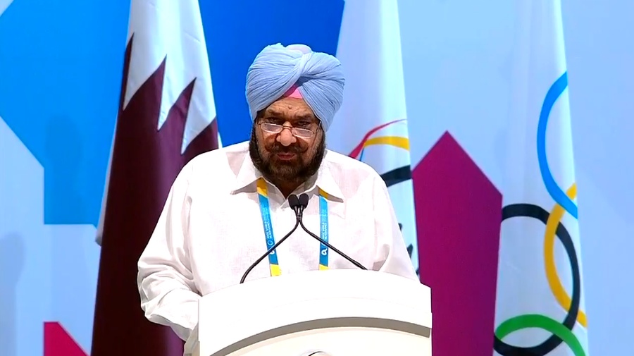 Raja Randhir Singh presents OCA report to ANOC General Assembly