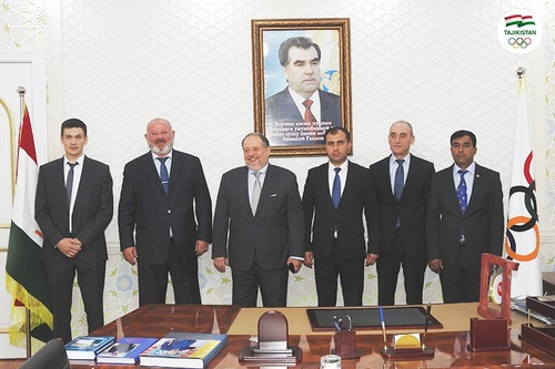 Tajikistan NOC welcomes ISSF President Vladimir Lisin