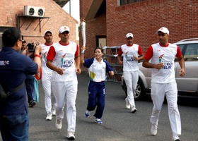 Jakarta - Palembang 2018 | New Delhi, India - 18th Asian Games Torch Relay 2018