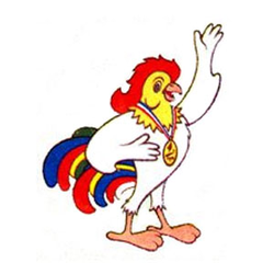 <p>Kiko Labuyo, a colourful mountain-dwelling fighting cock, was the official mascot of the XVI SEA Games.</p>