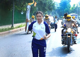 Jakarta - Palembang 2018 | New Delhi, India - 18th Asian Games Torch Relay 2018